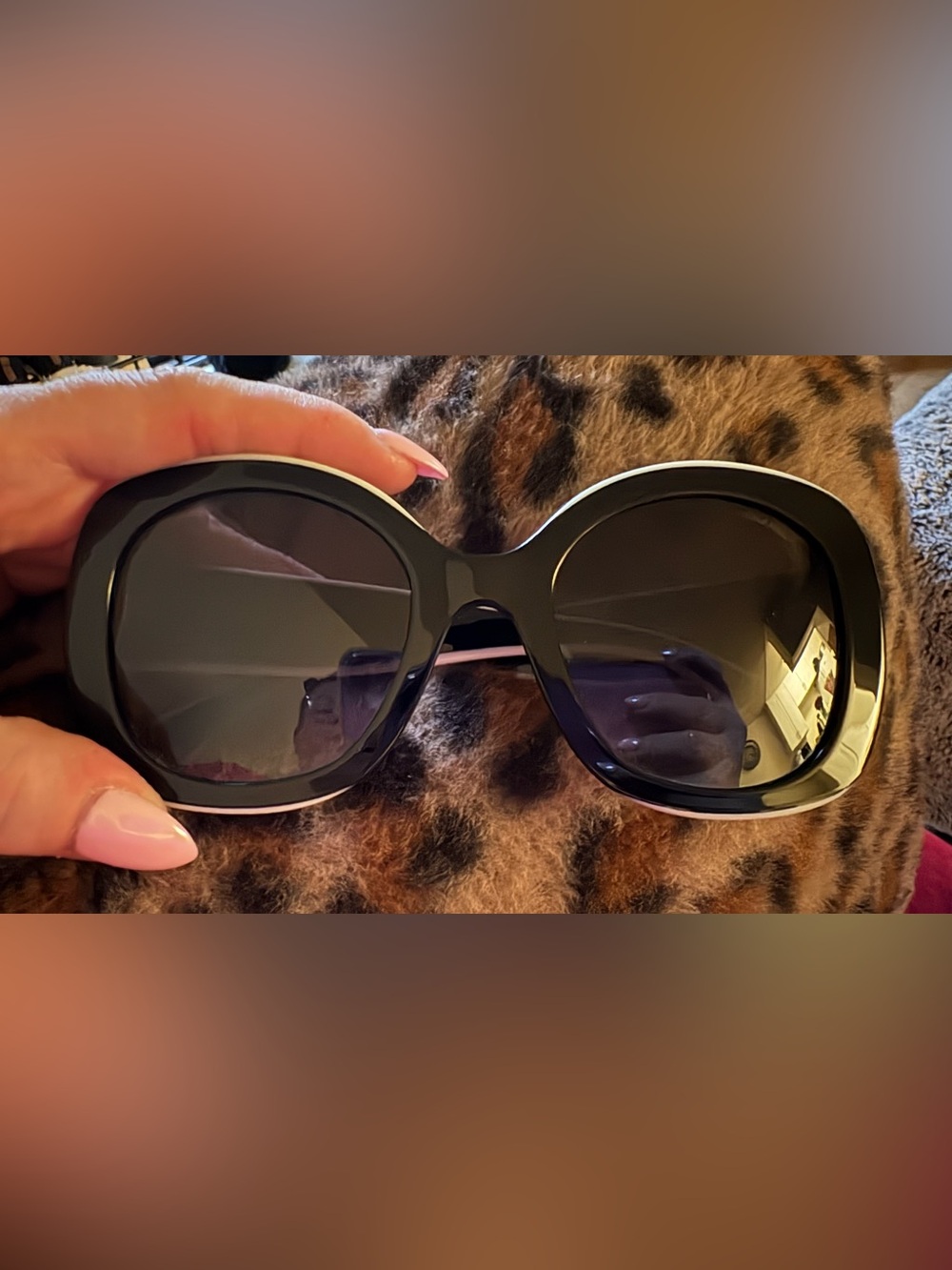 CHANEL Sunglasses - black and white